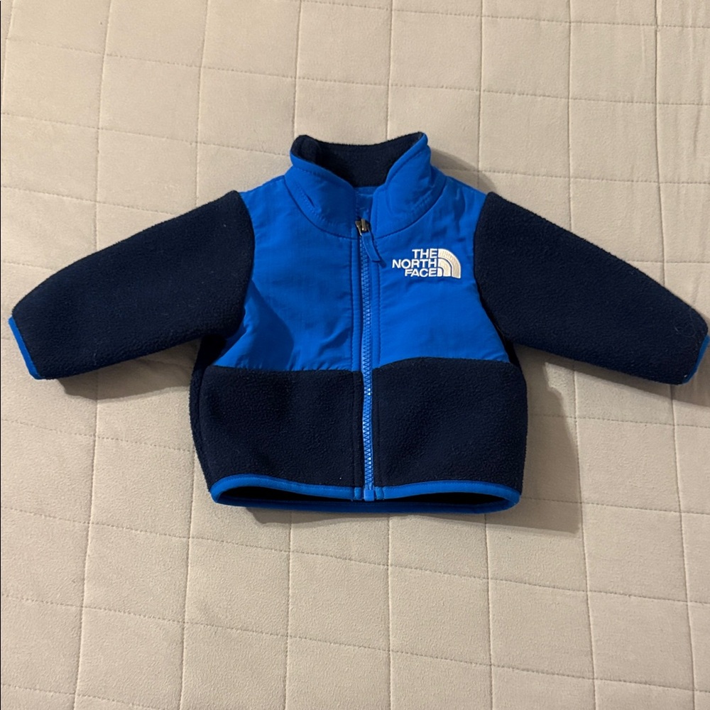 The North Face Kids' Blue and Black Fleece Jacket